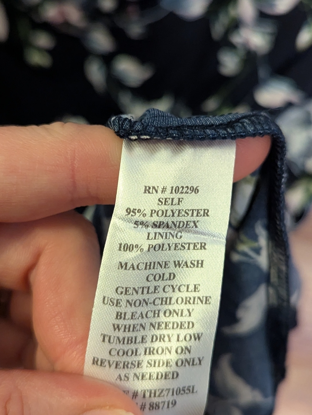 NWT Connected Apparel 24W Black Floral Ruched Dress Plus Size Midi Sheath Dress - Picture 6 of 6